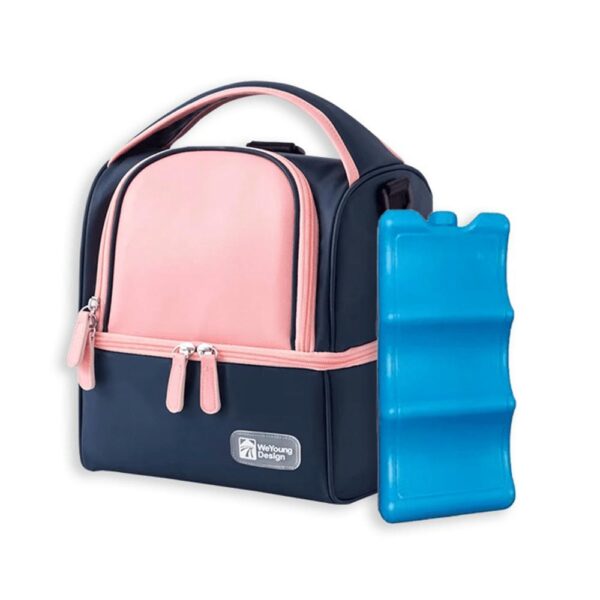 Bolso Térmico Azul/Rosa + Pilas de Hielo Creciendo Juntos