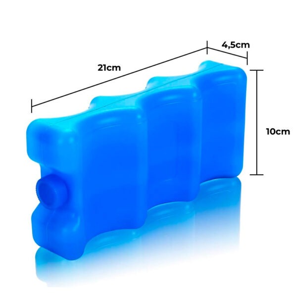 Bolso Térmico Azul/Rosa + Pilas de Hielo Creciendo Juntos medidas pilas