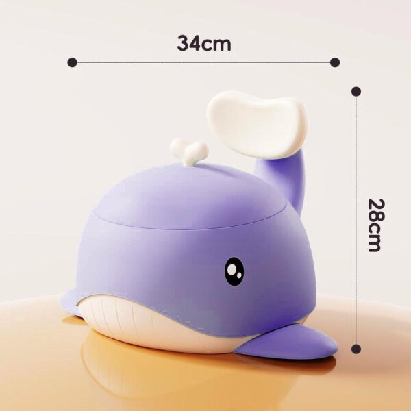 Bacenilla Ballena HN002 Morado Creciendo Juntos medidas