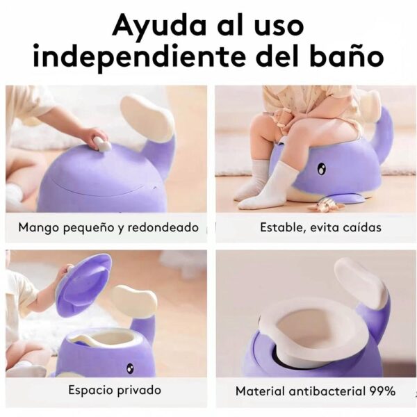 Bacenilla Ballena HN002 Morado Creciendo Juntos uso independiente