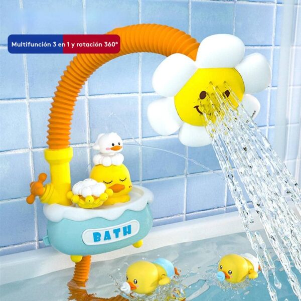 Juguete De Ducha Patito Creciendo Juntos multifunción