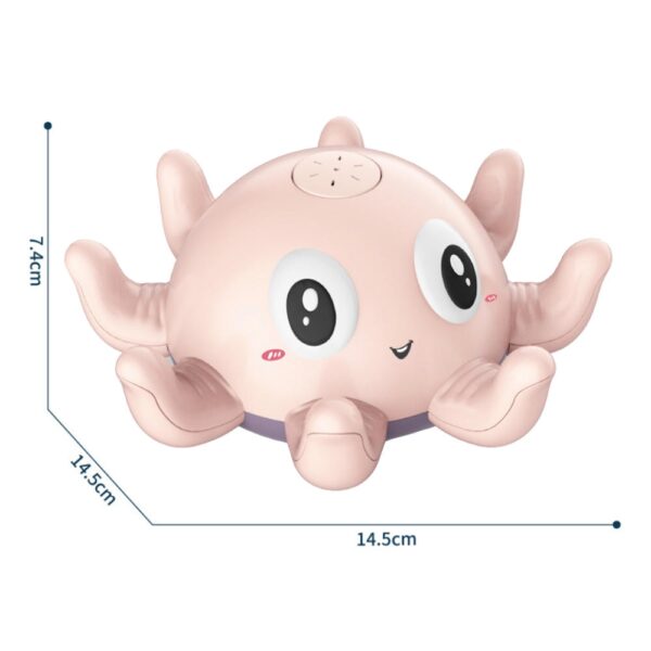 Juguete Pulpo Splash Rosado Creciendo Juntos medidas