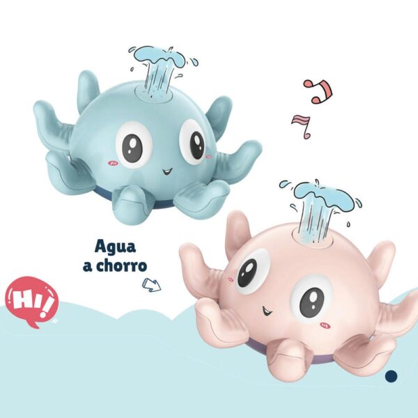 Juguete Pulpo Splash Rosado Creciendo Juntos chorro
