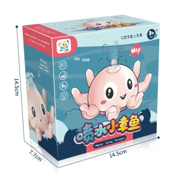 Juguete Pulpo Splash Celeste Creciendo Juntos caja