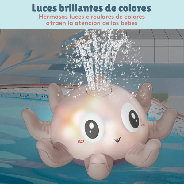 Juguete Pulpo Splash Celeste Creciendo Juntos luces