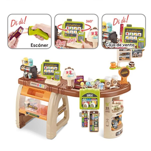 Juguete Didáctico Supermercado 65 piezas Creciendo Juntos armada