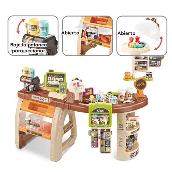 Juguete Didáctico Supermercado 65 piezas Creciendo Juntos funciones