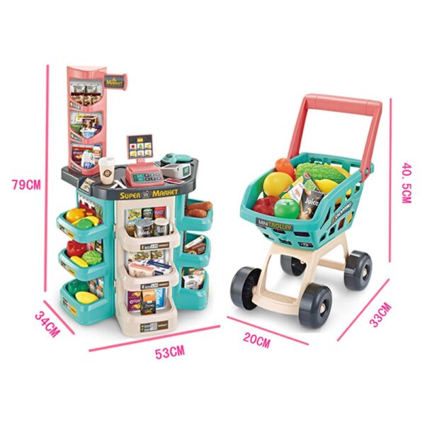 Juguete Didáctico Supermercado 47 piezas Creciendo Juntos medidas