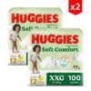 Pañal Huggies Active Sec Soft Comfort XXG x 100 2 unidades