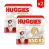 Pañal Huggies Natural Care XXG x 52 2 unidades