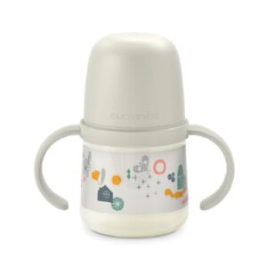 Biberón con Agarradera 150ml Blanco Parque +6m Suavinex