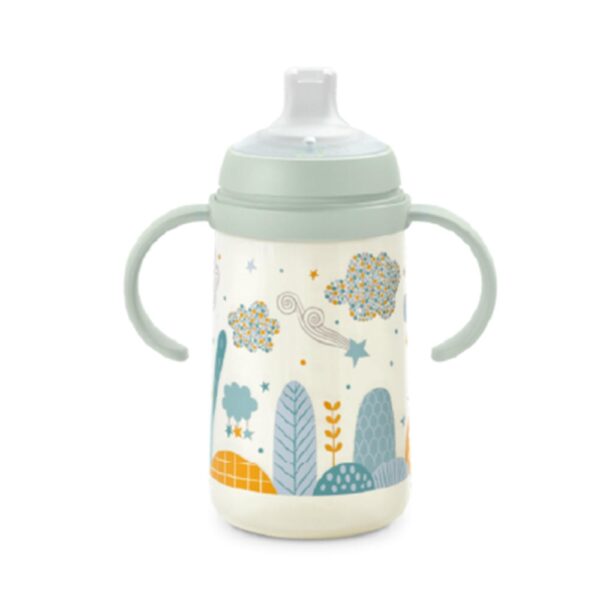 Taza Suavinex con Agarradera 270ml Antiderrame Verde Bosque +6M sin tapa