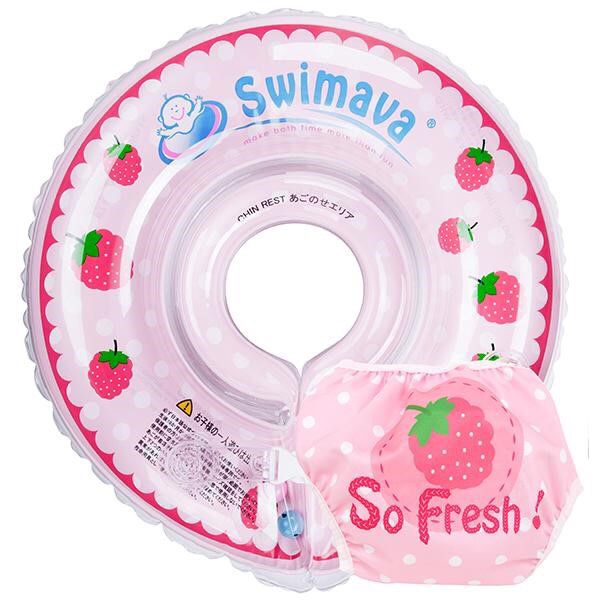 Kit Aro Flotador Swimava para cuello Berry