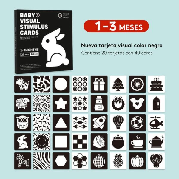 Tarjetas Didácticas (Flashcards) 1-3 Meses Úpale diseños