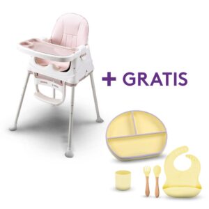 Silla Isabella Rosa + Kit Amarillo De 5 Piezas