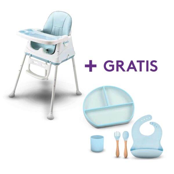 Silla Isabella Celeste + Kit Celeste De 5 Piezas