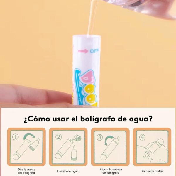 Libro Mágico de Agua para Niños Transporte uso