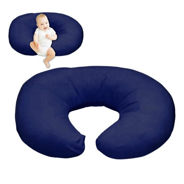 Almohada de Lactancia Azul Marino Mr & Mrs