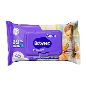 Pañitos Babysec Aqua Premium x 45 unidades