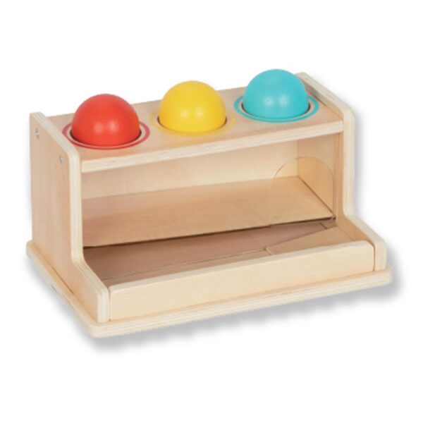 Kit Independencia 11-12 Meses pieza de madera con pelotas de colores