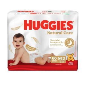 Pañal Huggies Natural Care M x 60