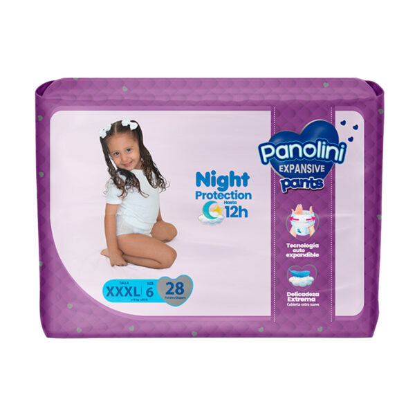 Pañales Panolini Expansive Pants XXXL x 28 (16kg)