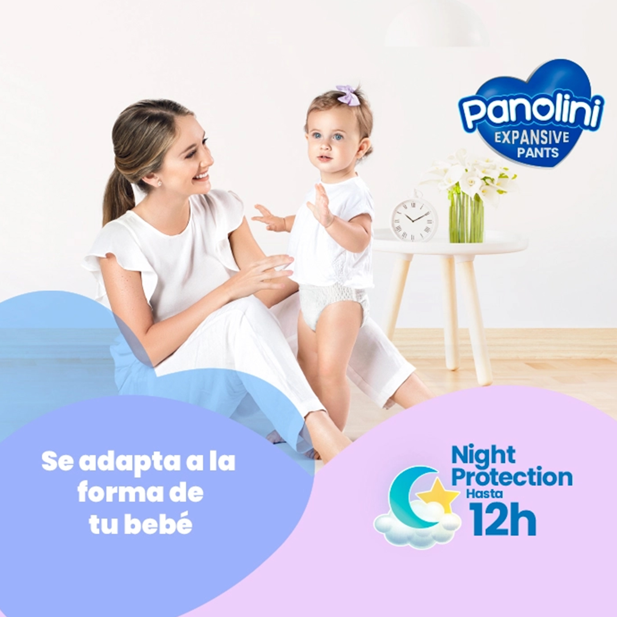 Pañales Panolini Expansive Pants XXXL x 28 (16kg) se adapta