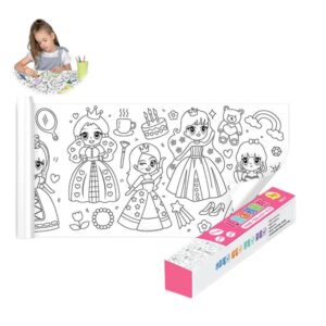 Rollo De Papel Para Colorear Mundo Princesa 30cm x 3 metros