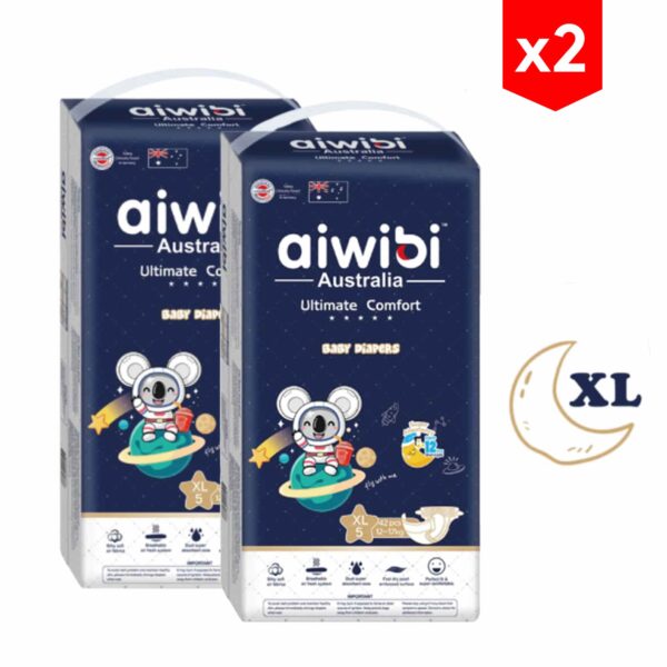 Pañales Aiwibi Ultimate Comfort XL x 42 (12-17Kg) combo x2
