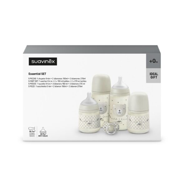 Set Esencial Wild 0m+ Suavinex Gris caja