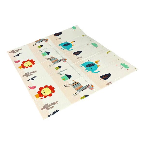 Alfombra de Gateo 200x180 Safari Números Gancibaby manta