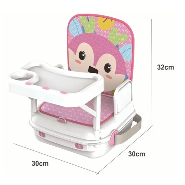 Silla de Comer Rosa Koko Baby medidas