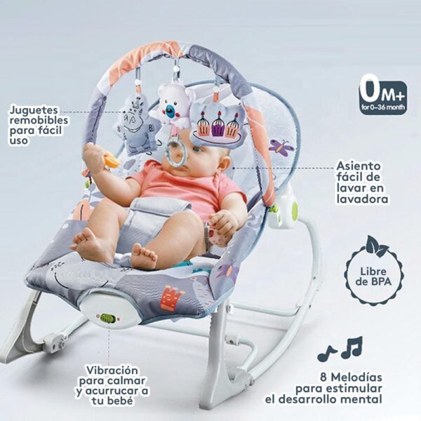 Mecedora Rosa Koko Baby partes