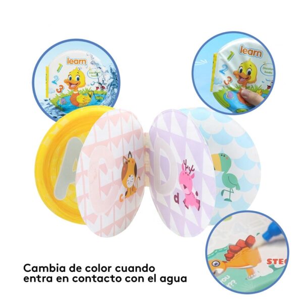 Libro Pinta con Agua Letras demostración