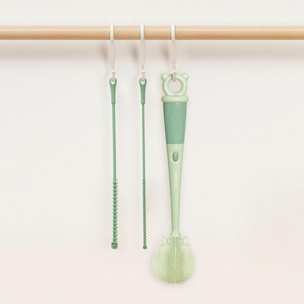 Kit de Cepillos de Limpieza de Silicón Haakaa colgados