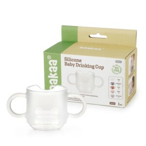 Vaso Bebedor de Silicón para Bebés color Transparente Haakaa