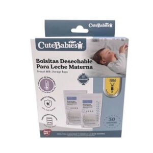 Bolsas para almacenar leche materna Desechables Con Doble Cierre Cute Baby x 30 Piezas (recolector - fundas de recolección)