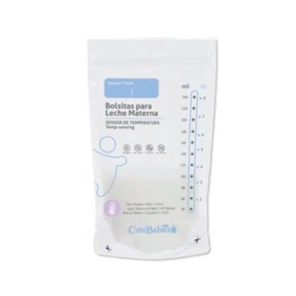 Bolsas para almacenar leche materna Desechables Con Doble Cierre Cute Baby x 30 Piezas (recolector - fundas de recolección) bolsita
