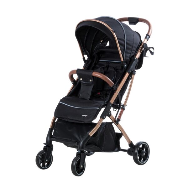 Coche Maleta Sunny Negro Ebaby vista 3/4