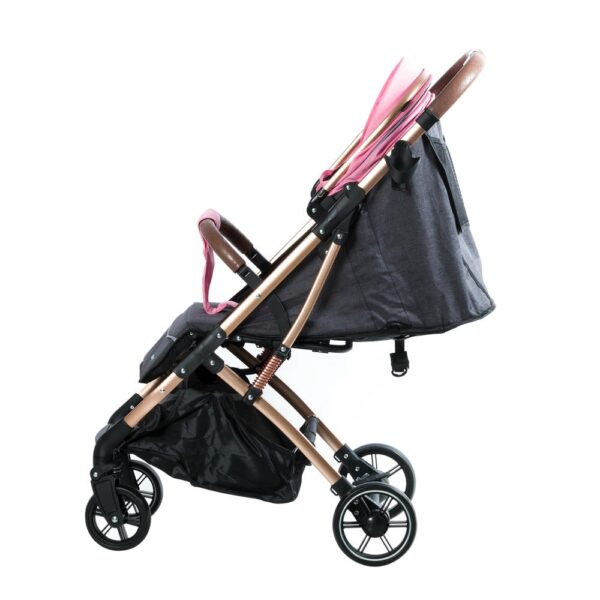 Coche Maleta Sunny Rosado Ebaby vista costado