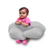 Almohada De Soporte Kunga Gris Claro sentado