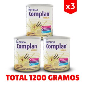 Suplemento Complan Vainilla x 400 gr combo x3