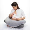 Almohada de Lactancia Gris Mr & Mrs lactancia