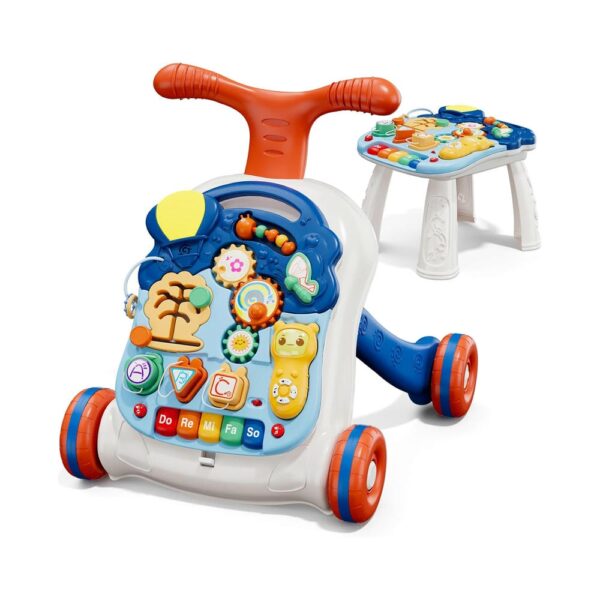Caminador Para bebés Celeste Koko Baby diseño original con mesita