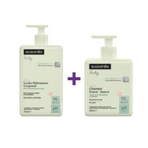 Combo Shampoo Extra Suave Suavinex 500ml más Leche Hidratante Corporal Suavinex 750ml