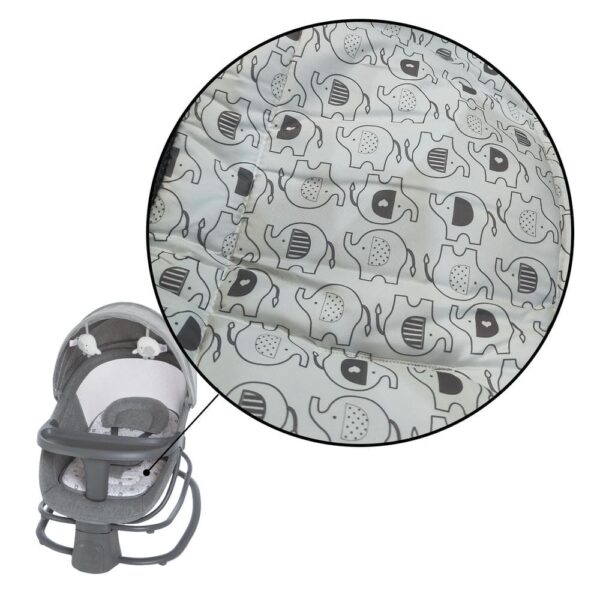 Mecedora Mastela 4 en 1 8085 Gris Claro material del asiento