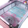 Cuna Corral Dacora Gris Rosado Ebaby cuna