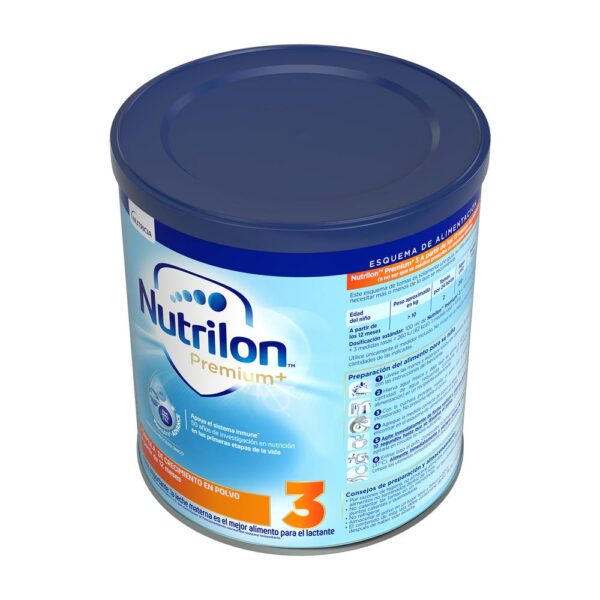 Nutrilon ® Premium+ 3 Fórmula de crecimiento, Lata de 800g nueva presentación vista superior