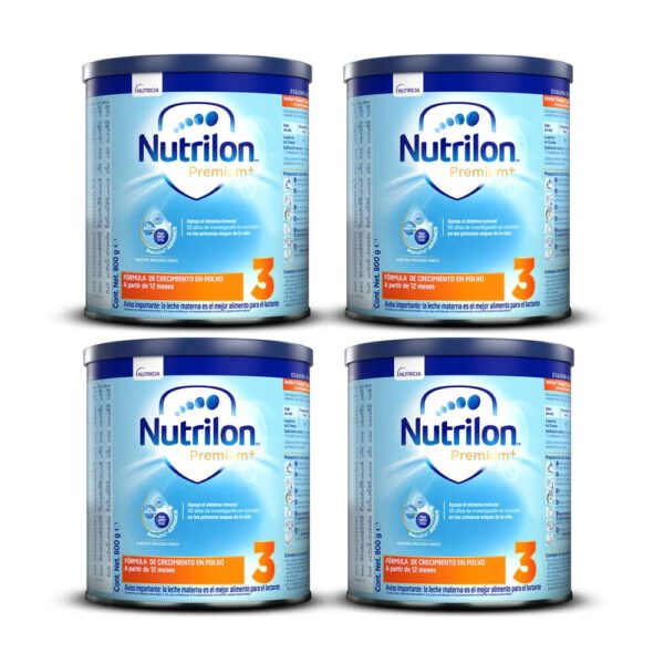Nutrilon ® Premium+ 3 Fórmula de crecimiento, Lata de 800g nueva presentación paga dos lleva 4