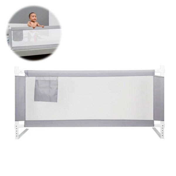 Baranda De Cama Gris 180 x 60cm Regulable Úpale
